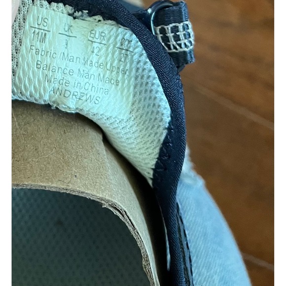 Dr Scholls Sandals Womens 11 M Andrews Fisherman Closed Toe Flats Gray Fabric - Picture 8 of 11